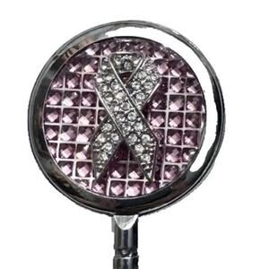 SPRING STREET DESIGN PINK RIBBON BREAST CANCER HANDBAG PURSE HOLDER BRAND NEW